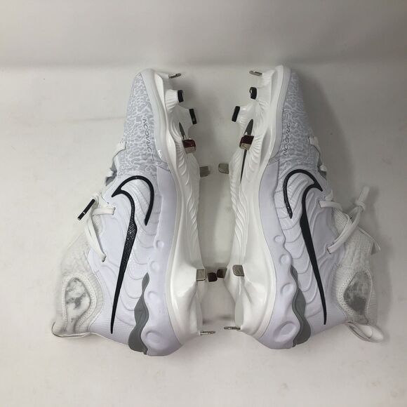 Nike Alpha Huarache NXT Metal Baseball Cleats White DJ6517-100 Mens Size 8 - Picture 7 of 11
